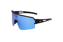 Load image into Gallery viewer, Bloovs Flandes - Matte Black Blue Sports Mirror Sunglasses
