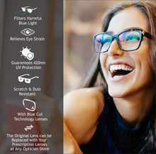 Load image into Gallery viewer, MAGNEQ Cateye shaped Anti-Blue Women Glasses MG 5118/F C2 5220

